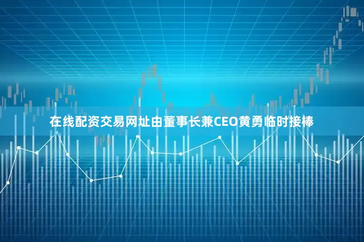 在线配资交易网址由董事长兼CEO黄勇临时接棒